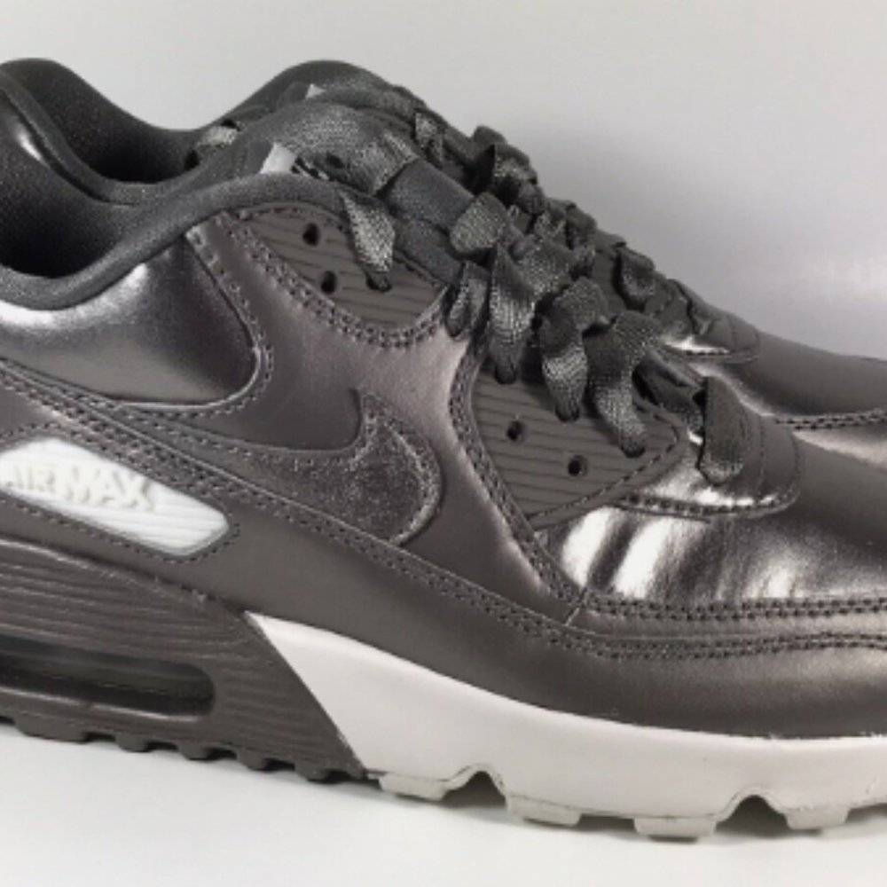 Nike Air Max 90 LTR SE GS Metallic Pewter sneakers, S 7